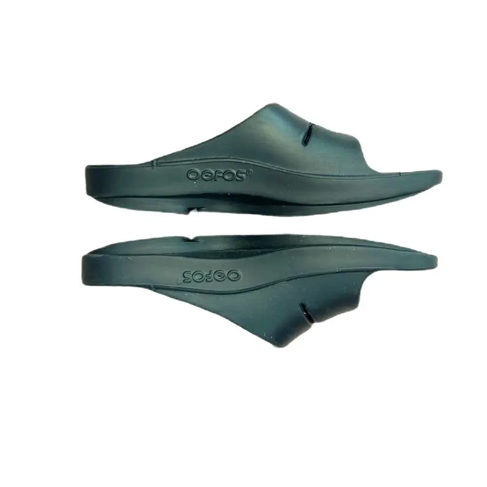 Oofos OOahh Slide Women’s 8 Black Recovery Sandals Orthopedic Shoes Flip Flops